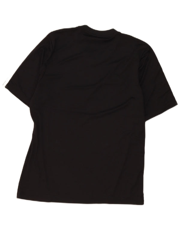 Adidas Mens Climalite Camiseta Top Grande Negro Poliéster