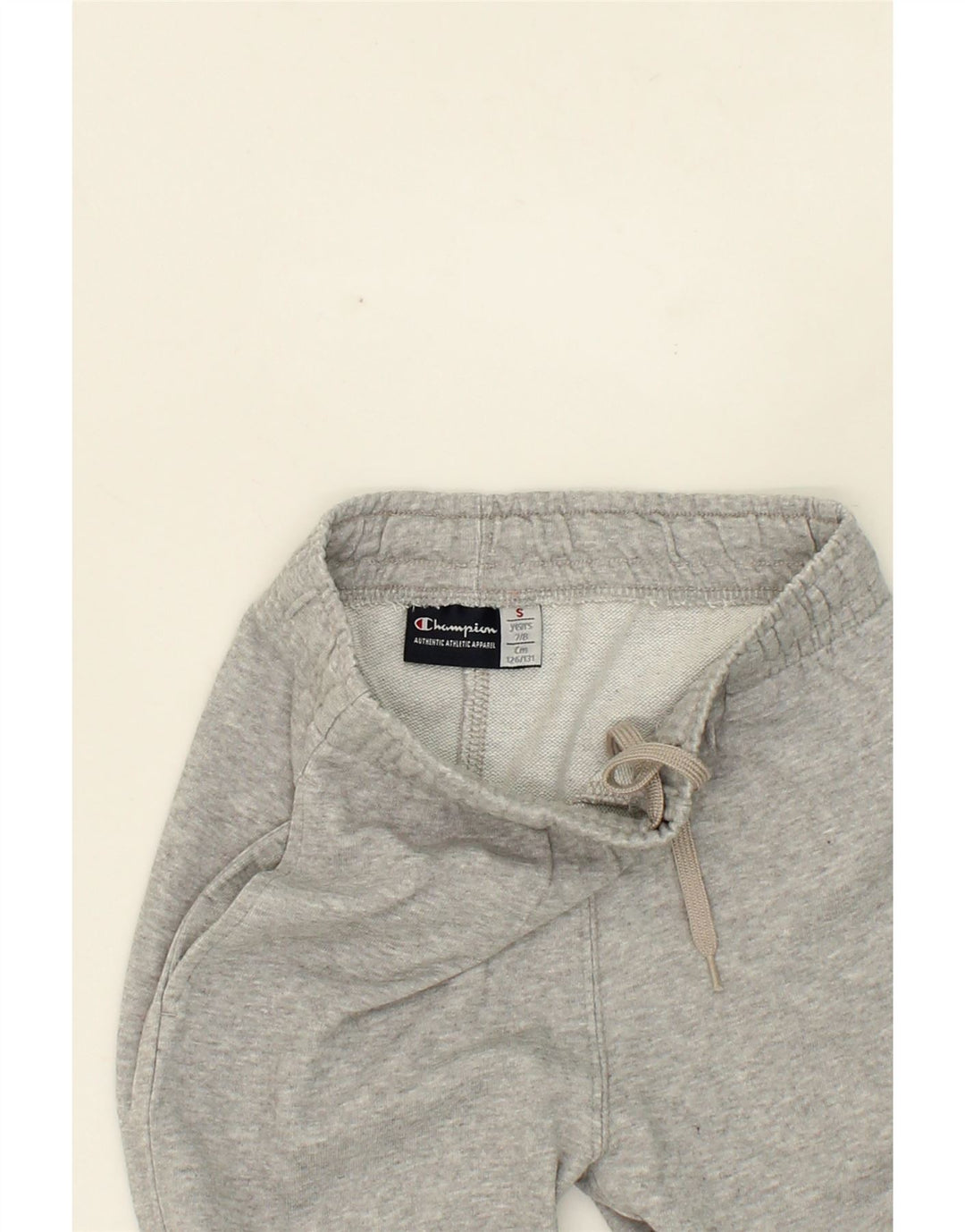 CHAMPION Boys Tracksuit Trousers 7-8 Years Small Grey Vintage Champion and Second-Hand Champion from Messina Hembry 