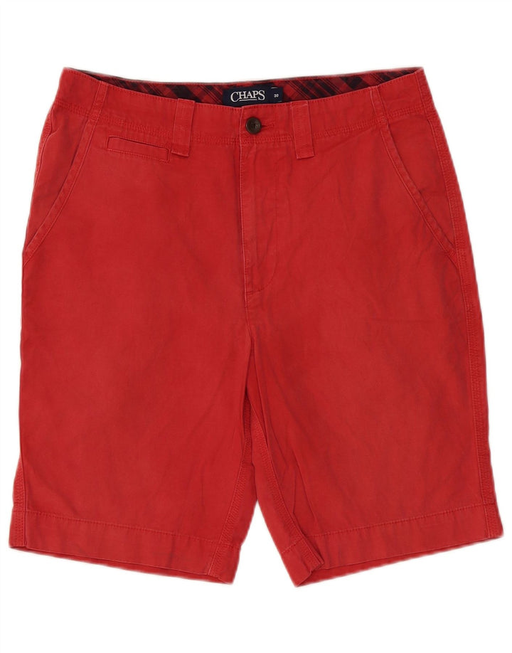 CHAPS Pantalones cortos chinos para hombre W30 Algodón rojo medio