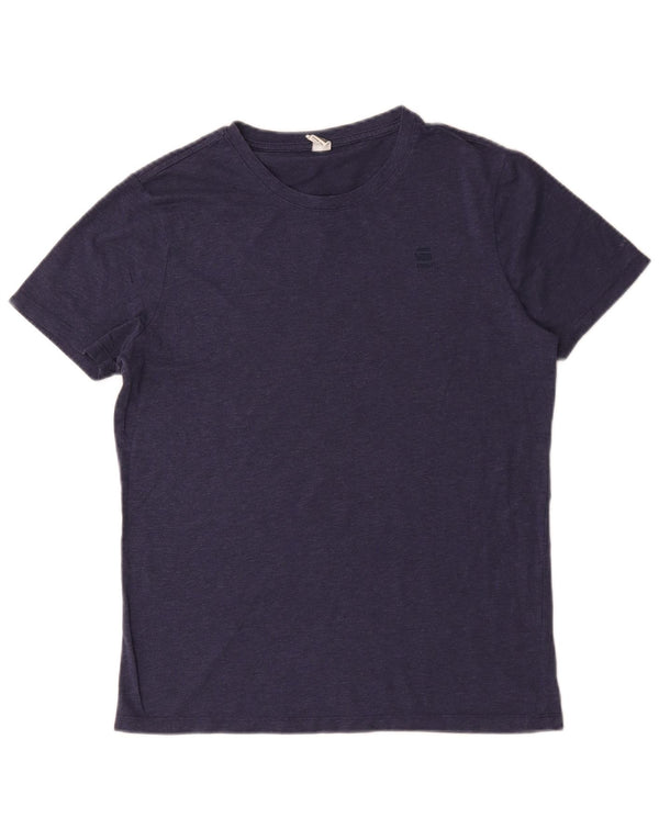 G-Star Hombre Camiseta Top Medium Azul Marino Algodón