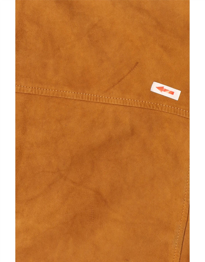 Burton Chaqueta bomber de ante para hombre UK 38 Cuero marrón medio