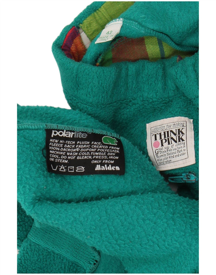 THINK PINK Chándal completo de forro polar para mujer IT 42 Verde medio Colorblock
