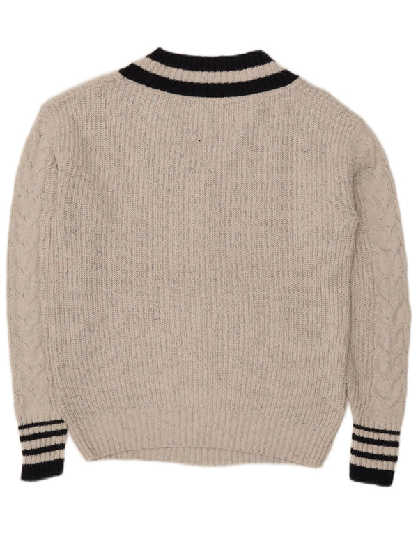 Marks & Spencer Jersey extragrande con cuello en V para mujer UK 6 XS Gris moteado
