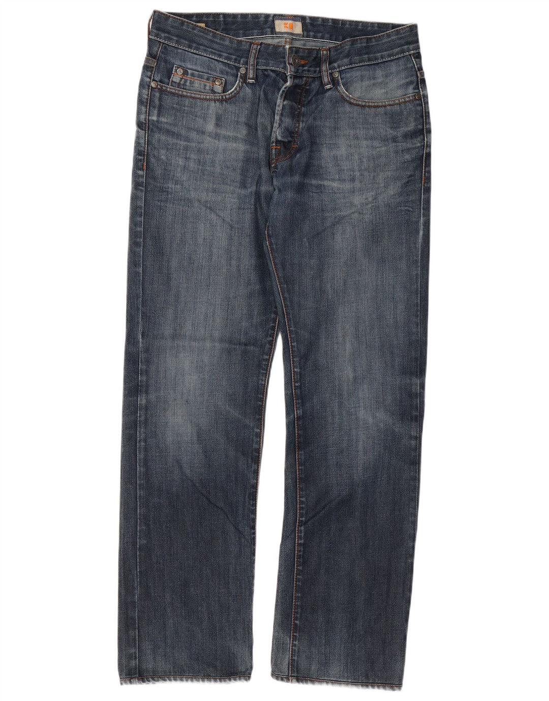 Vaqueros Hugo Boss Hombre Rectos W33 L32 Algodón Azul