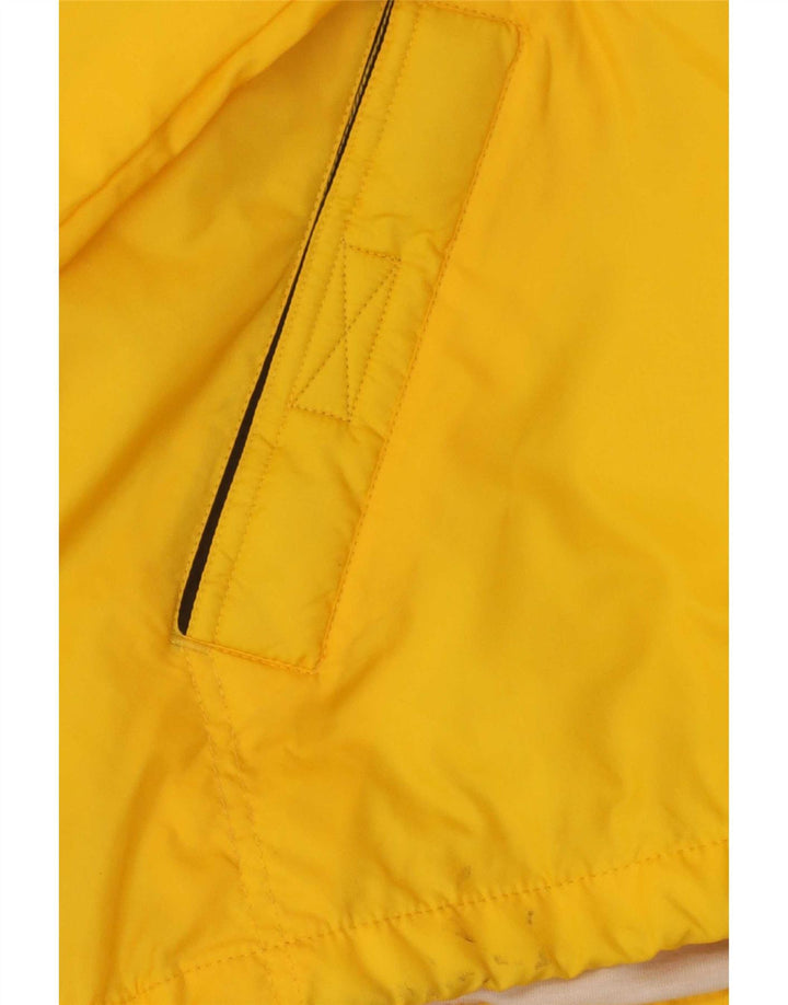 Brugi Chaqueta impermeable con capucha para hombre UK 40 Large Poliamida amarilla