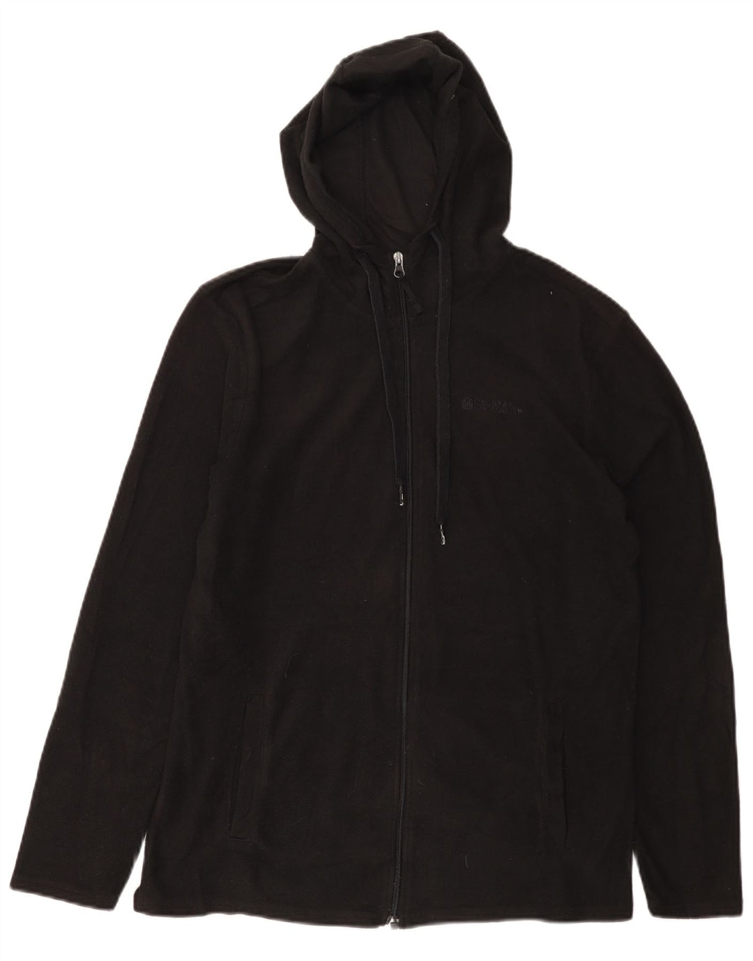MOUNTAIN WAREHOUSE Chaqueta polar con capucha para hombre UK 36 Small Poliéster negro