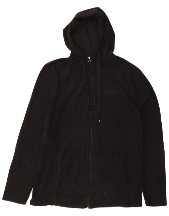 MOUNTAIN WAREHOUSE Chaqueta polar con capucha para hombre UK 36 Small Poliéster negro