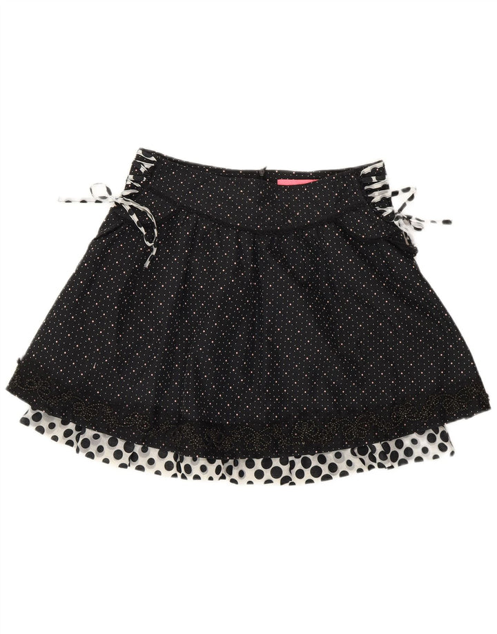 A.YILIAN Minifalda para Mujer Grande W30 Negro Manchado