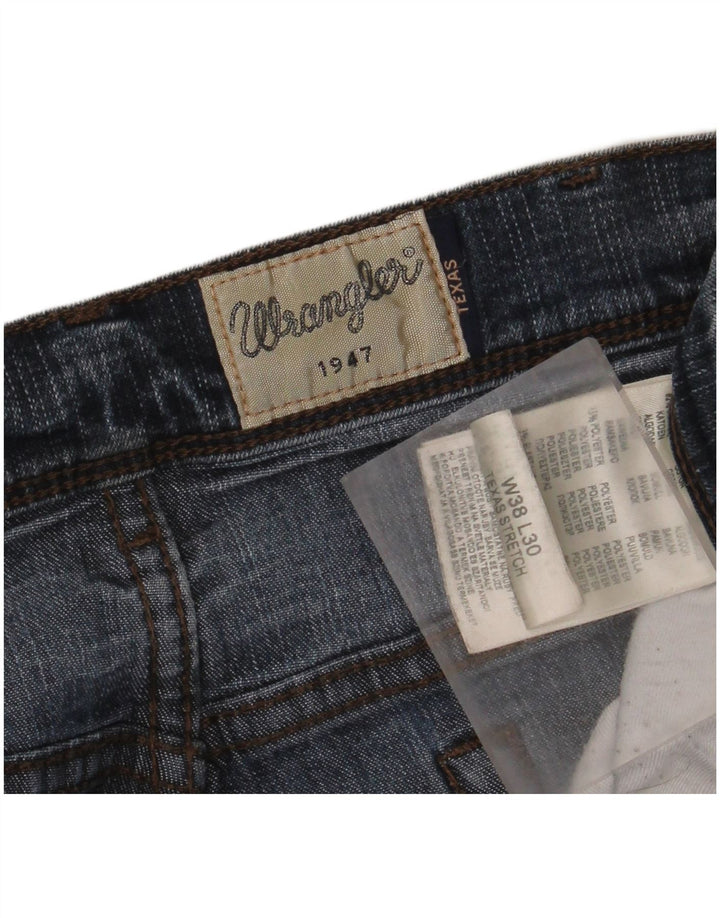 WRANGLER Vaqueros rectos elásticos Texas para hombre W38 L30 Algodón azul