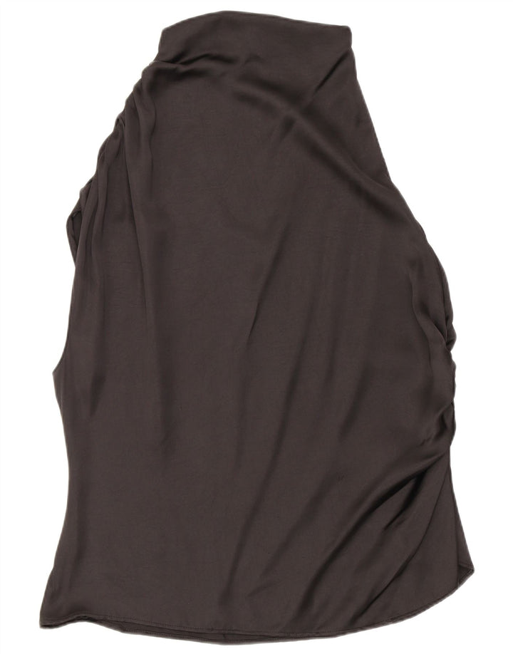 Zara Mujer Blusa Top UK 20 2XL Negro