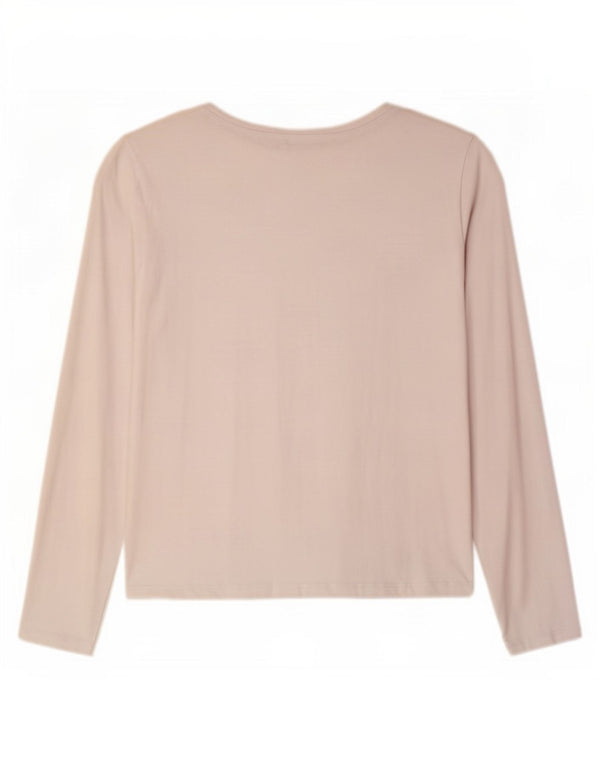 Zara Mujer Top Manga Larga ES 40 XL Blanco