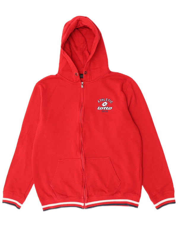 Lotto Sudadera Con Capucha Y Cremallera Mujer XL Algodón Rojo