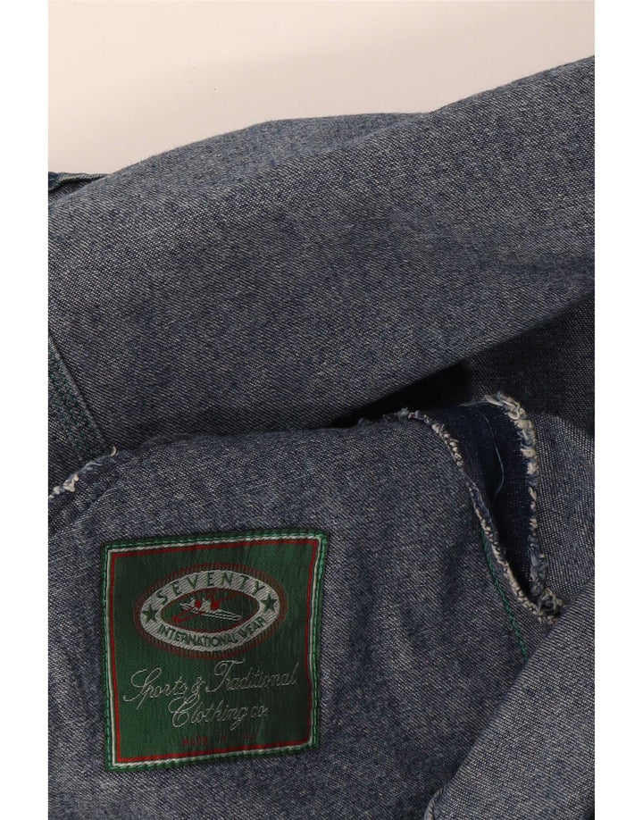 Seventy Chaqueta vaquera para hombre UK 40 Large Azul