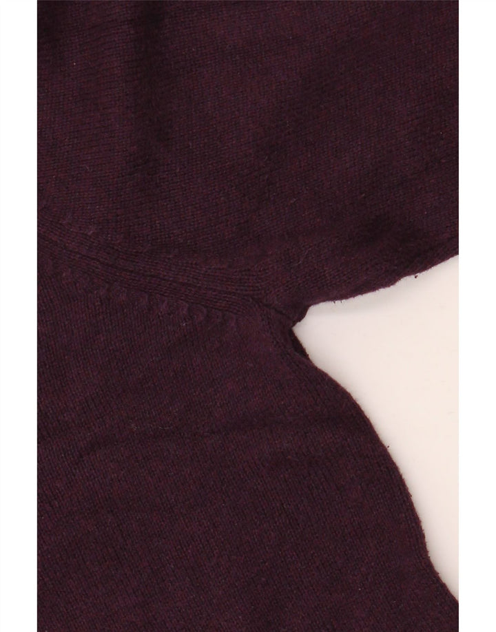 Marks & Spencer Suéter con Cuello en V para Hombre Algodón Granate Medio