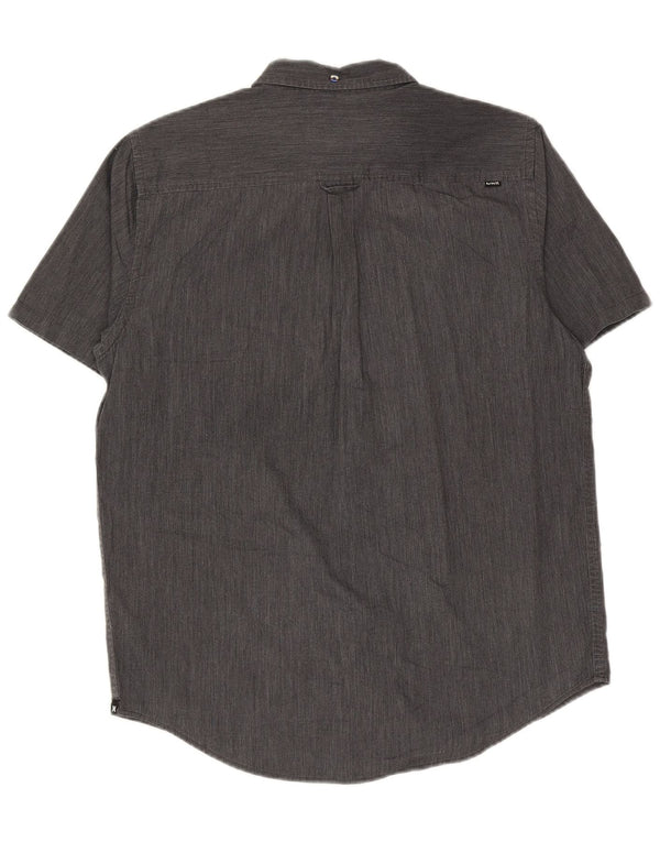 Hurley Camisa De Manga Corta Para Hombre Grande Gris Algodón