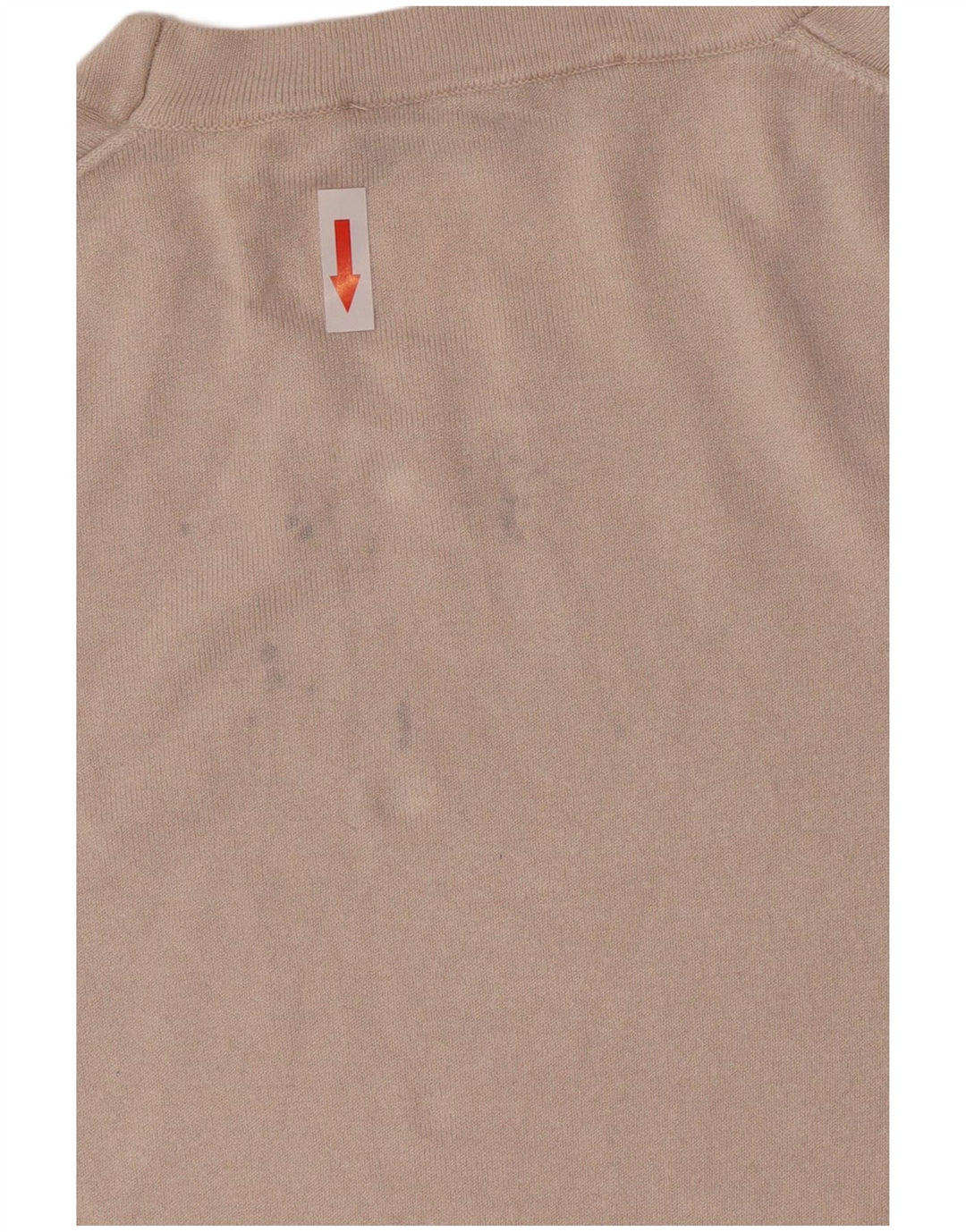 Zara - Jersey de cuello redondo para mujer, talla 40, color beige