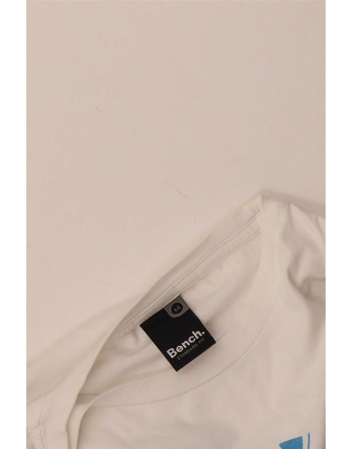 Bench - Camiseta gráfica para hombre, color blanco medio