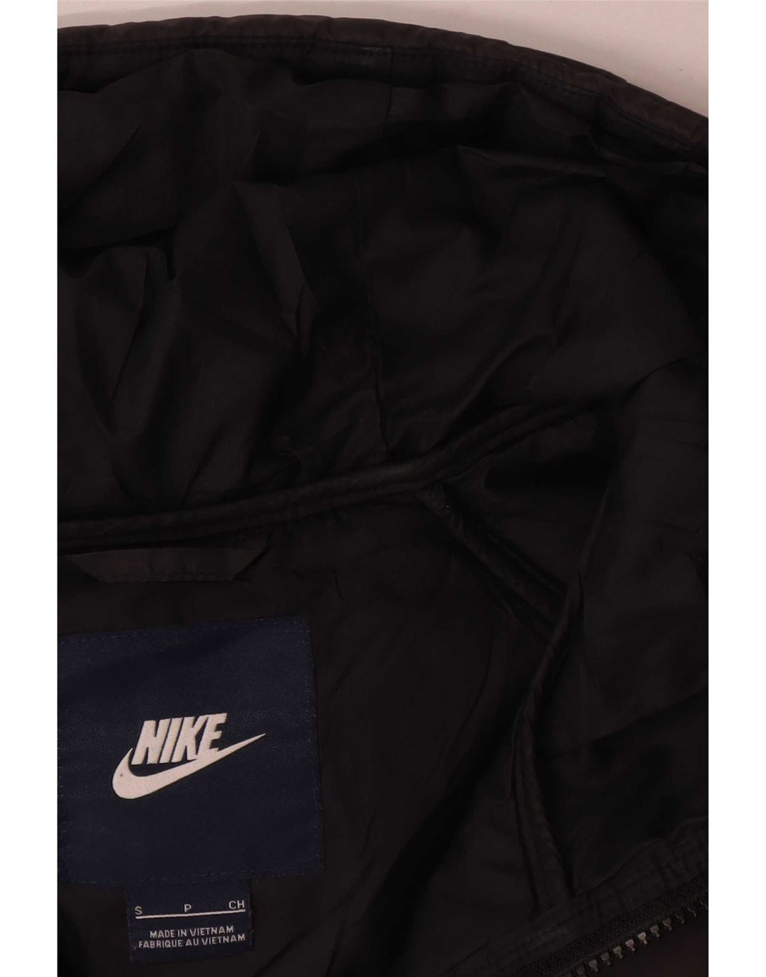 Nike Chaleco acolchado con capucha para hombre UK 36 Small Negro Poliéster