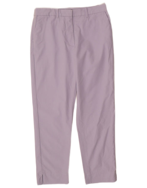 Marks & Spencer Pantalones chinos rectos para mujer UK 10 Small W28 L26 Púrpura