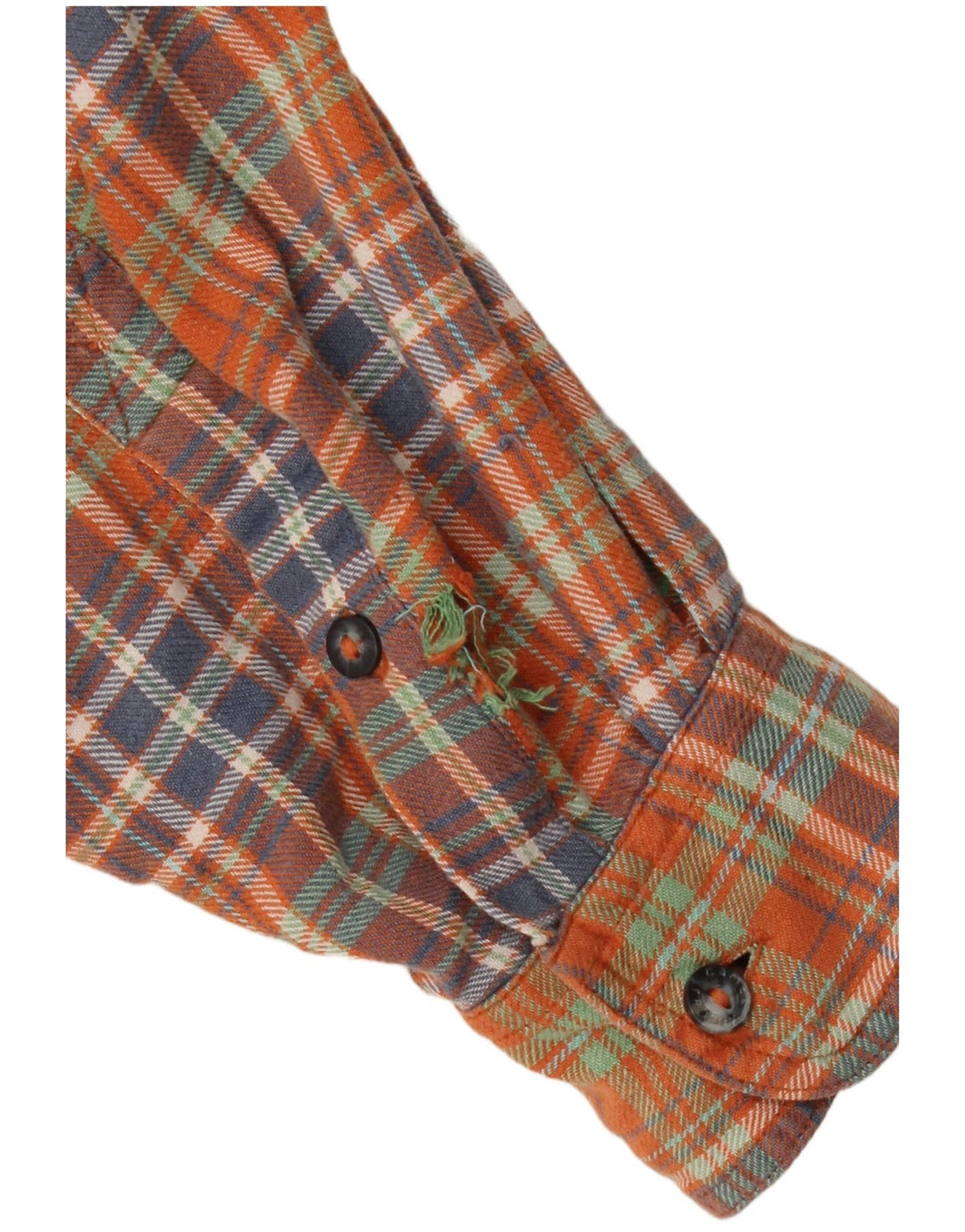 Camisa de franela para hombre Camel Active Cuadros naranja medio