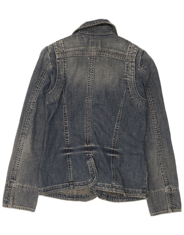Diesel Mujer Chaqueta Vaquera UK 42 Algodón Azul Medio