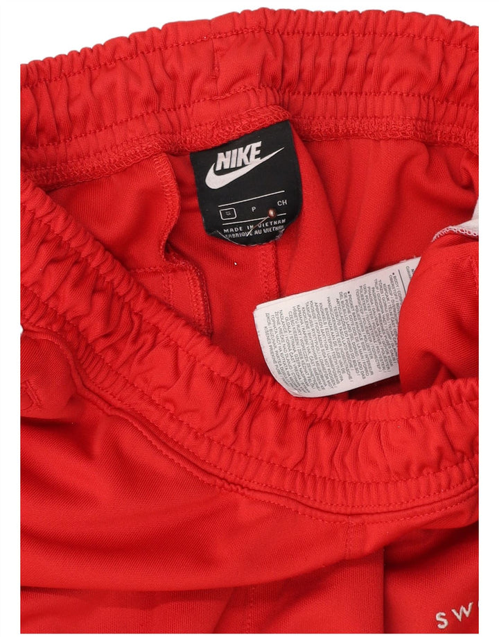 Nike Pantalones De Chándal Swoosh Para Hombre Pequeño Rojo Colorblock Poliéster