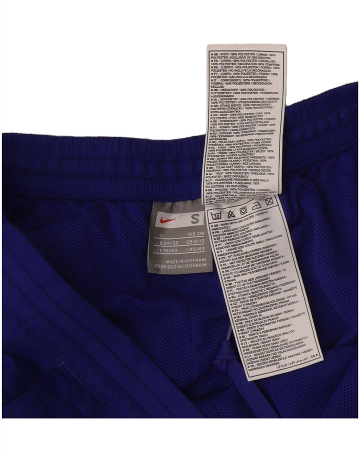 Nike Pantalones de chándal para mujer UK 8/10 Small Azul Poliéster