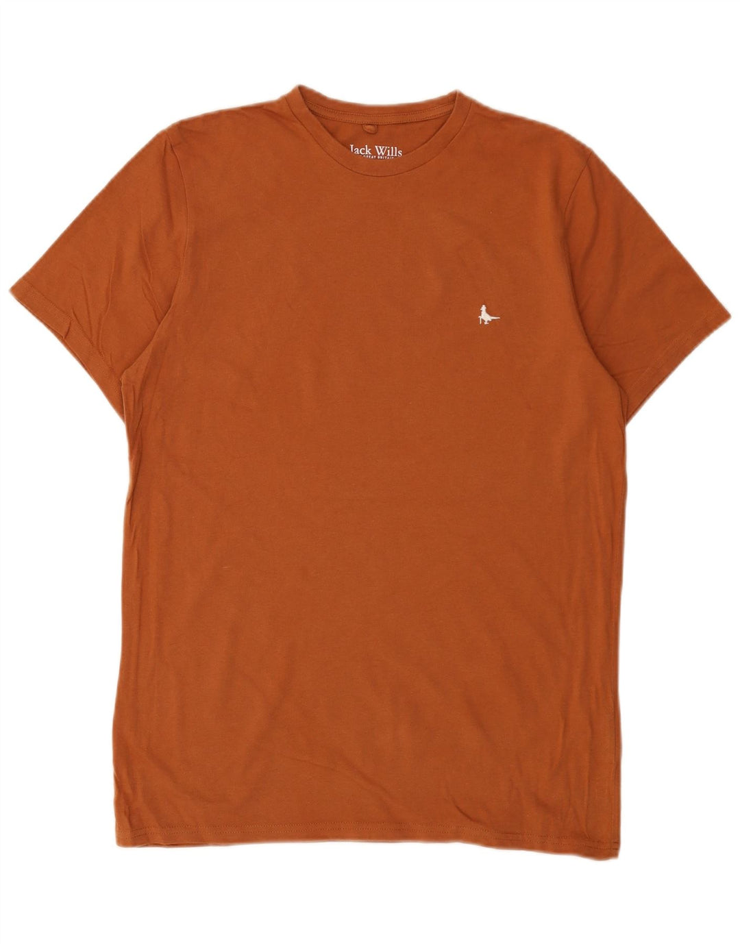 JACK WILLS Camiseta de corte clásico para hombre Top de algodón marrón medio