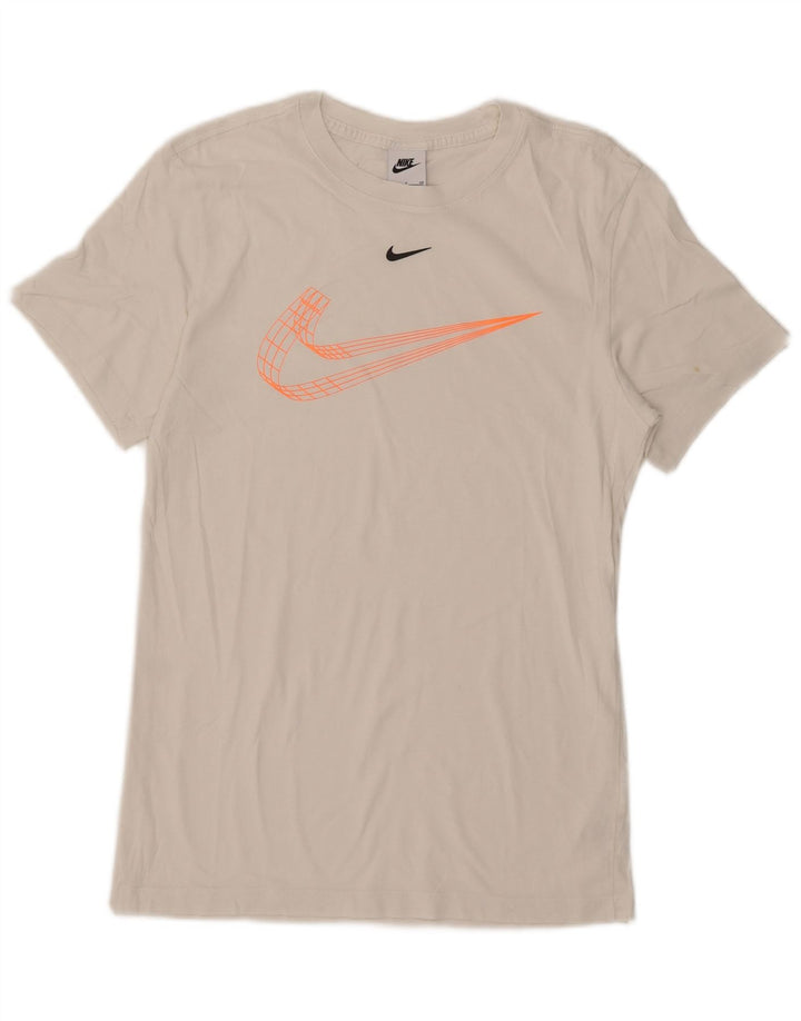 Nike - Camiseta gráfica para hombre, talla pequeña, algodón blanco