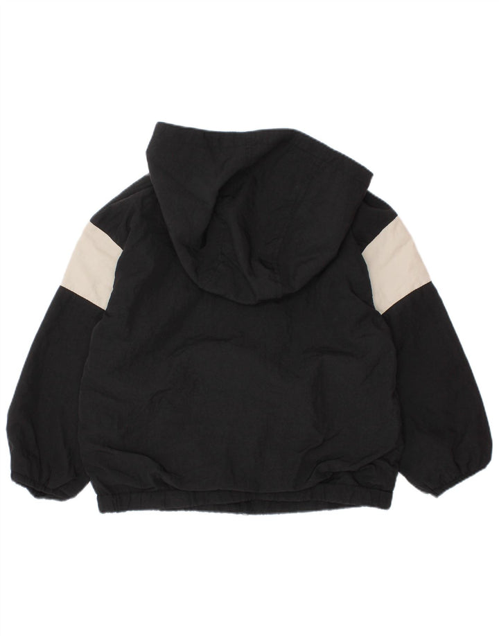 ZARA Cazadora bomber con capucha para bebé niño 18-24 meses Algodón color block negro
