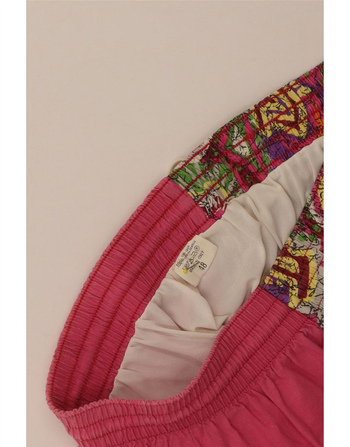 Vintage Hombre Bañador Shorts IT 48 Pequeño Algodón Rosa