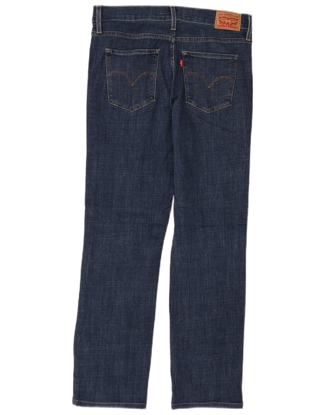 LEVI'S Mujer 314 Shaping Straight Jeans W30 L29 Algodón Azul Marino