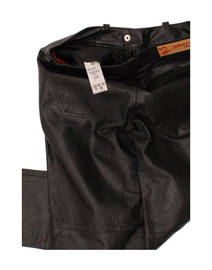 PHARD Womens Leather Slim Trousers W27 L32 Black Leather Vintage Phard and Second-Hand Phard from Messina Hembry 