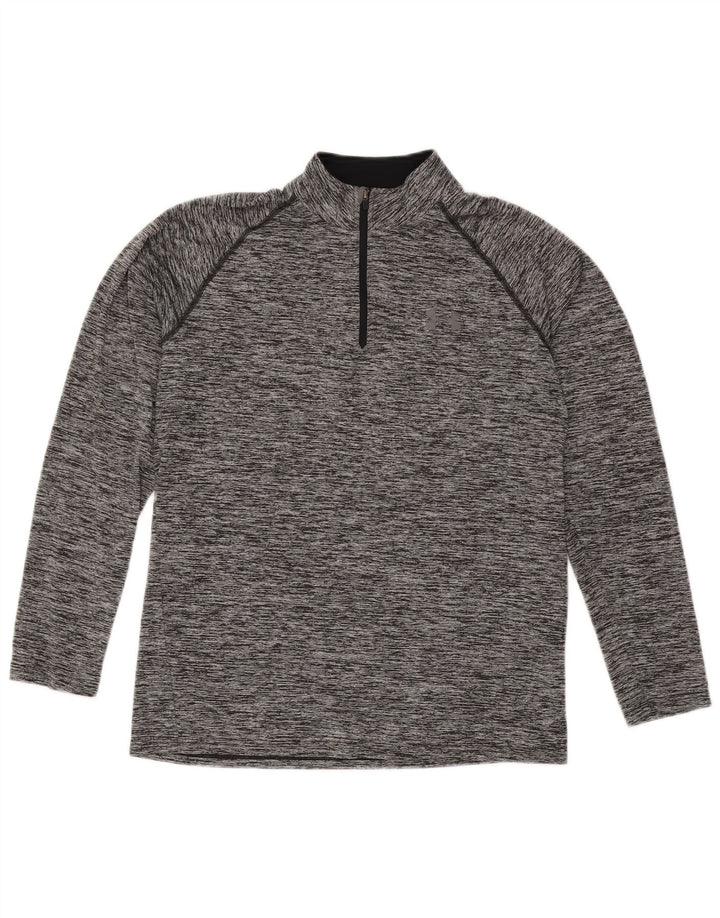 Under Armour Hombre Heat Gear Jersey Chándal Top Pequeño Gris Moteado