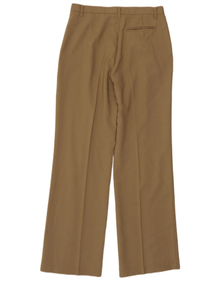 Pantalón De Traje Recto Benetton Mujer IT 44 Medium W28 L31 Beige