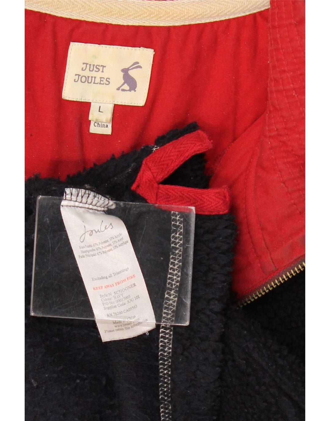 JOULES Jersey de forro polar con cuello y cremallera para hombre, tamaño grande, poliéster negro