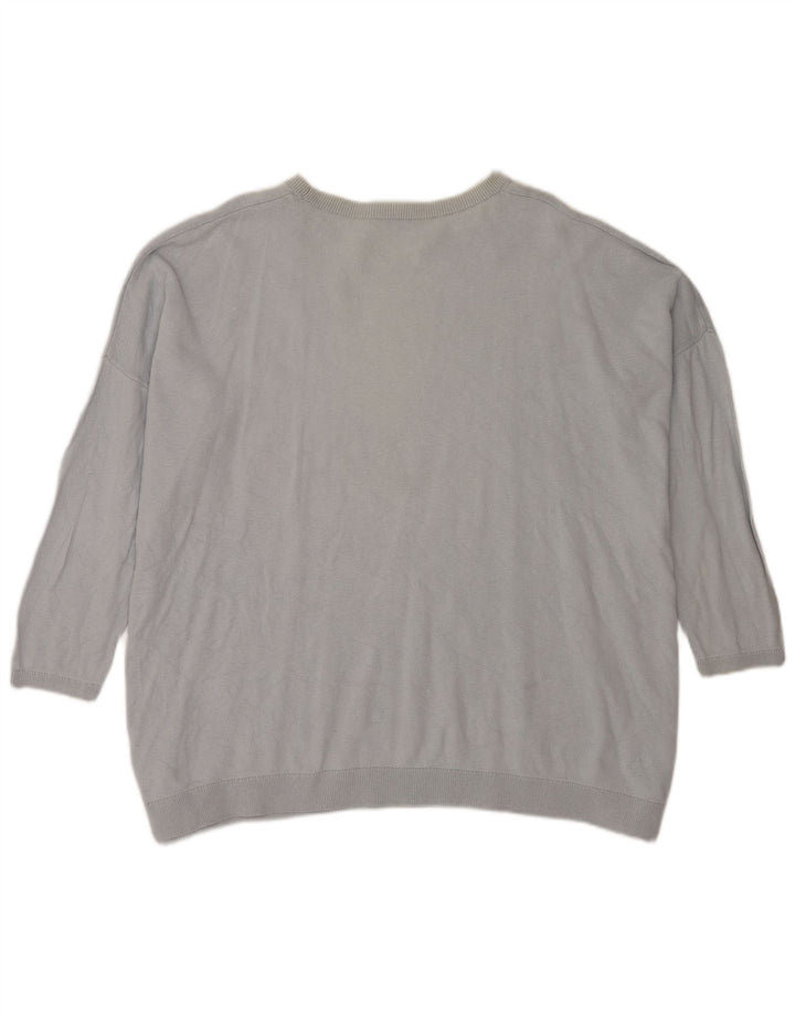Cos Jersey para mujer de algodón azul medio