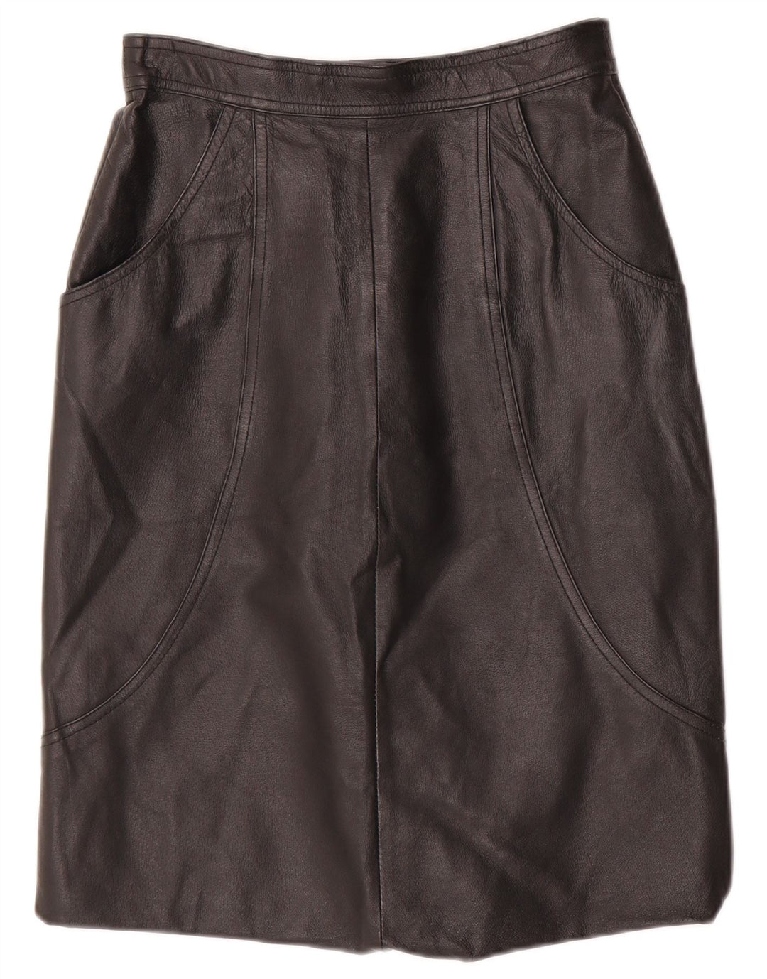CANDA Falda de cuero para mujer IT 36 XS W24 Cuero negro