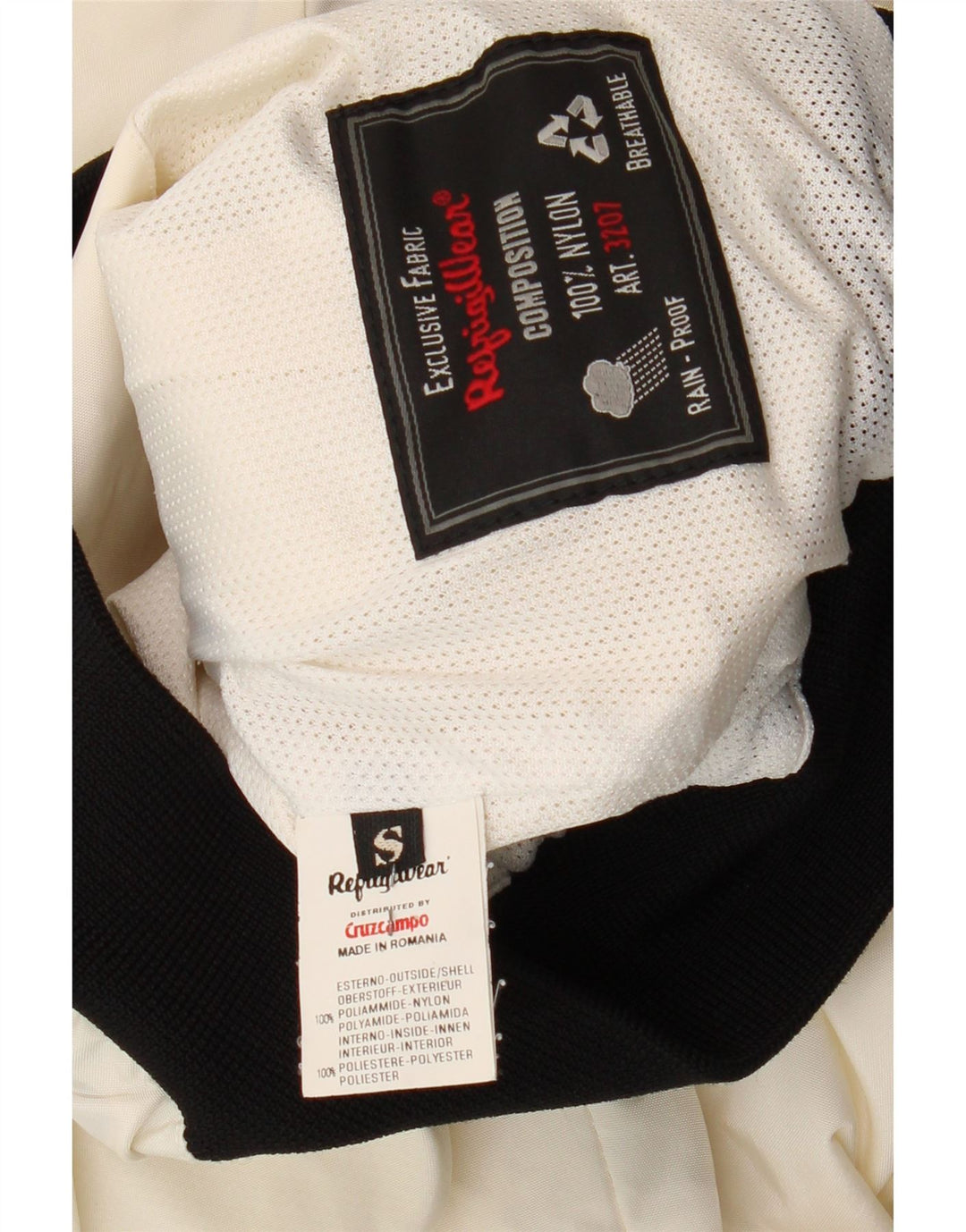 Refrigiwear Chaqueta bomber extragrande para mujer UK 10 Small White Colourblock