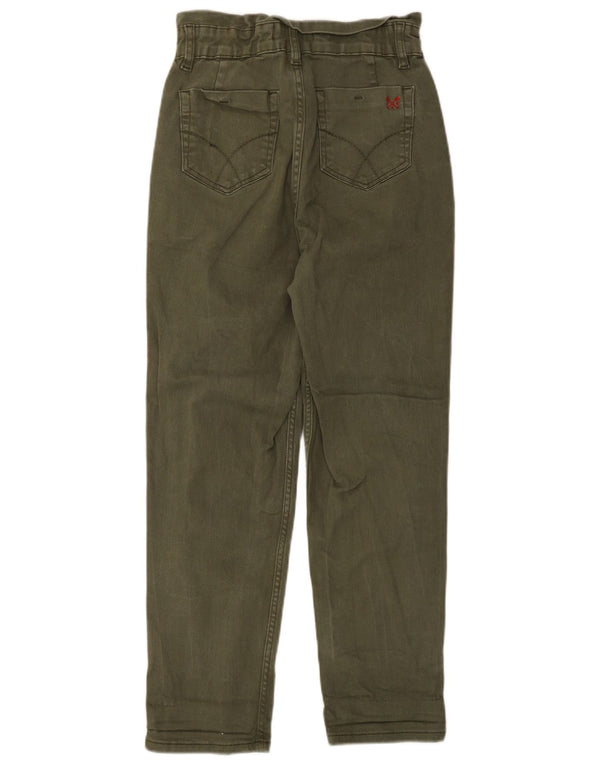 Crew Clothing Pantalones cortos de cintura alta para mujer UK 8 Small W26 L25 Caqui