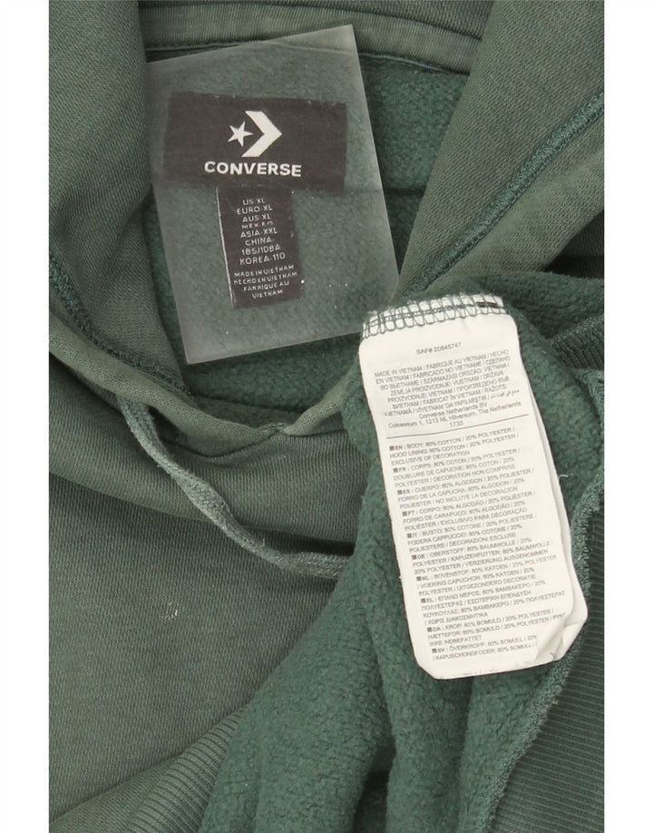 Converse Hombre Sudadera con Capucha Jumper XL Algodón Verde