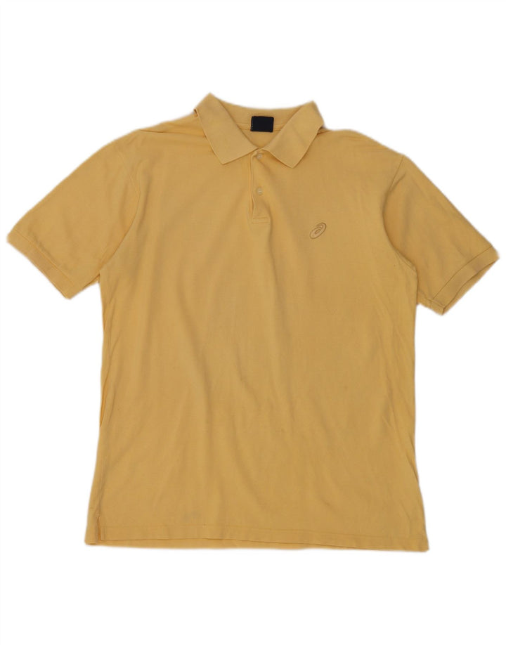 Polo Asics Hombre Algodón Amarillo Medio