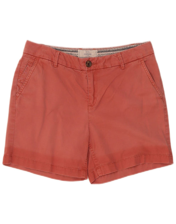 Pantalones cortos chinos para mujer Fat Face UK 10 Small W30 Algodón rojo