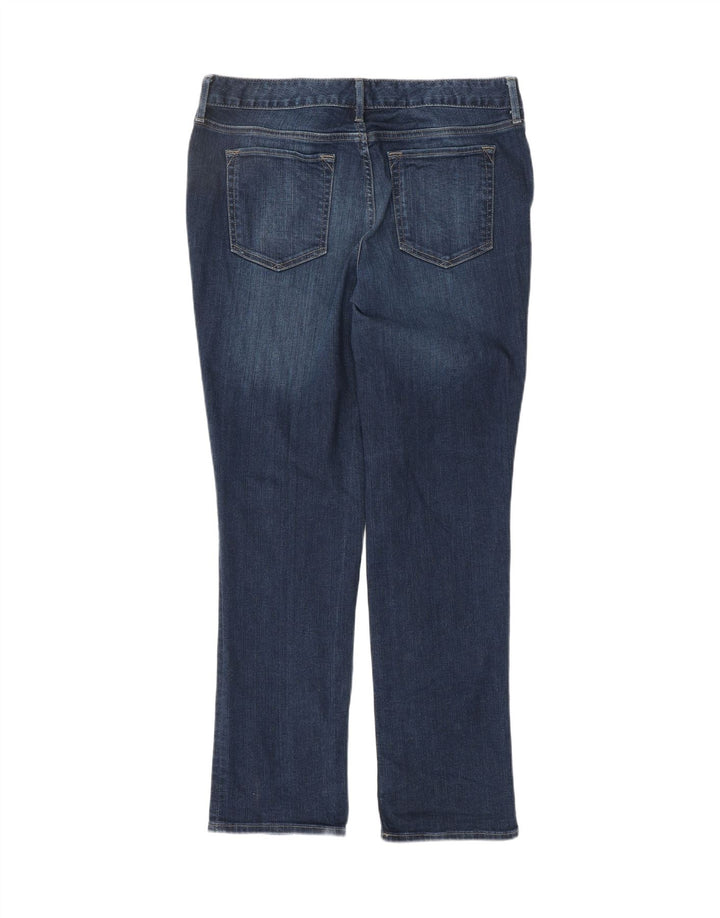 EDDIE BAUER Womens Slightly Curvy Straight Jeans US 10 Large W32 L29 Blue