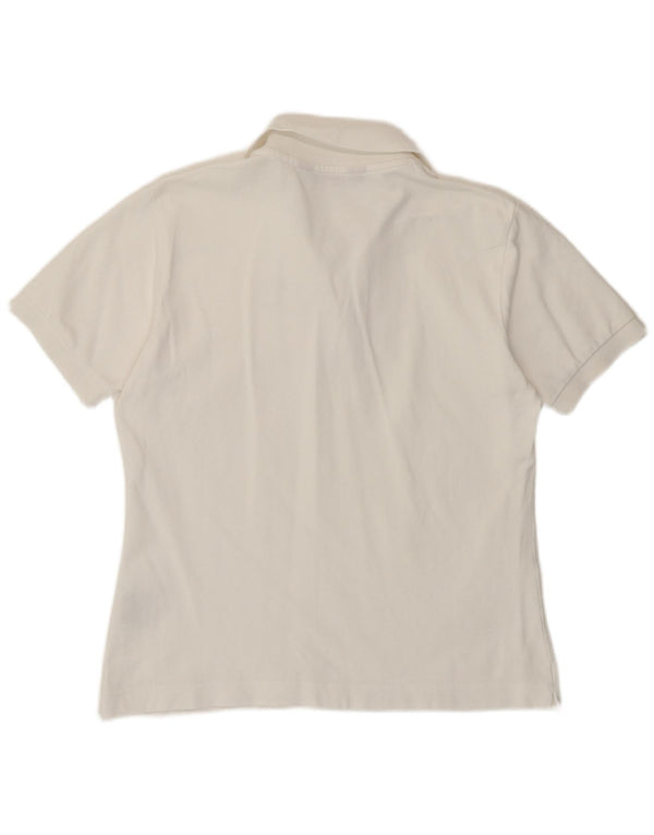 KAPPA Polo para mujer UK 44 Grande Algodón blanco