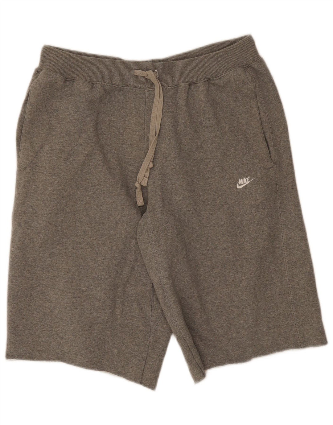 Nike - Pantalones cortos deportivos para hombre (algodón gris grande)