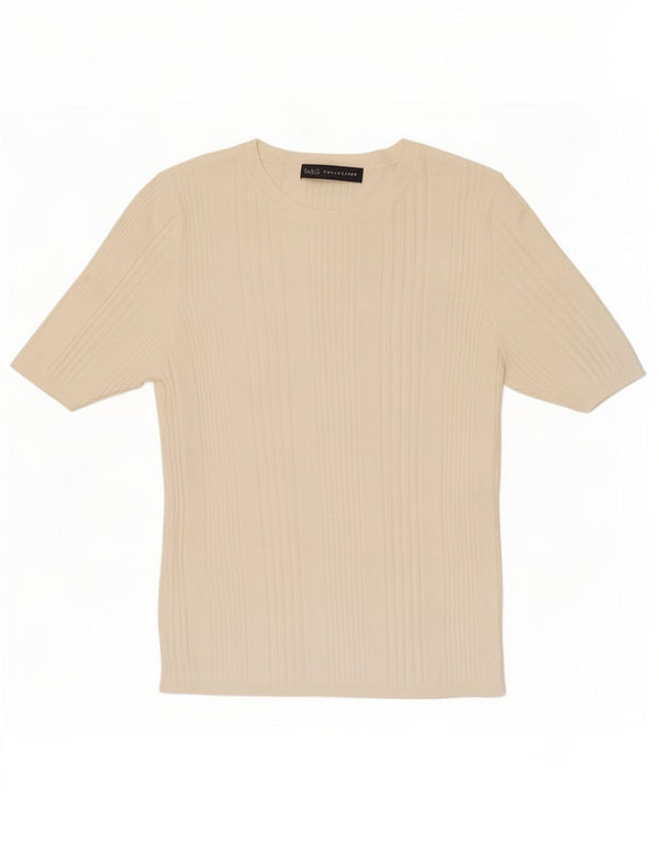 Marks & Spencer Camiseta para Mujer Top UK 12 Medium Off White Viscosa