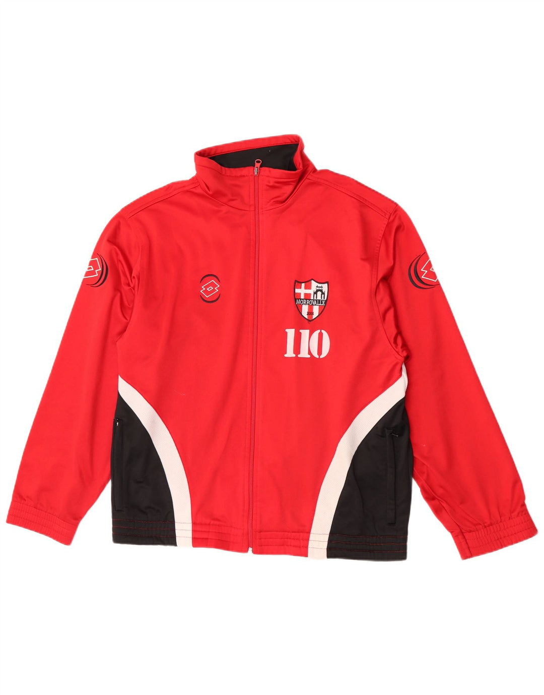 Lotto Mens Graphic Chándal Top Chaqueta UK 38/40 Medium Rojo Colorblock