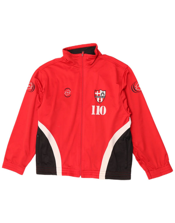 Lotto Mens Graphic Chándal Top Chaqueta UK 38/40 Medium Rojo Colorblock