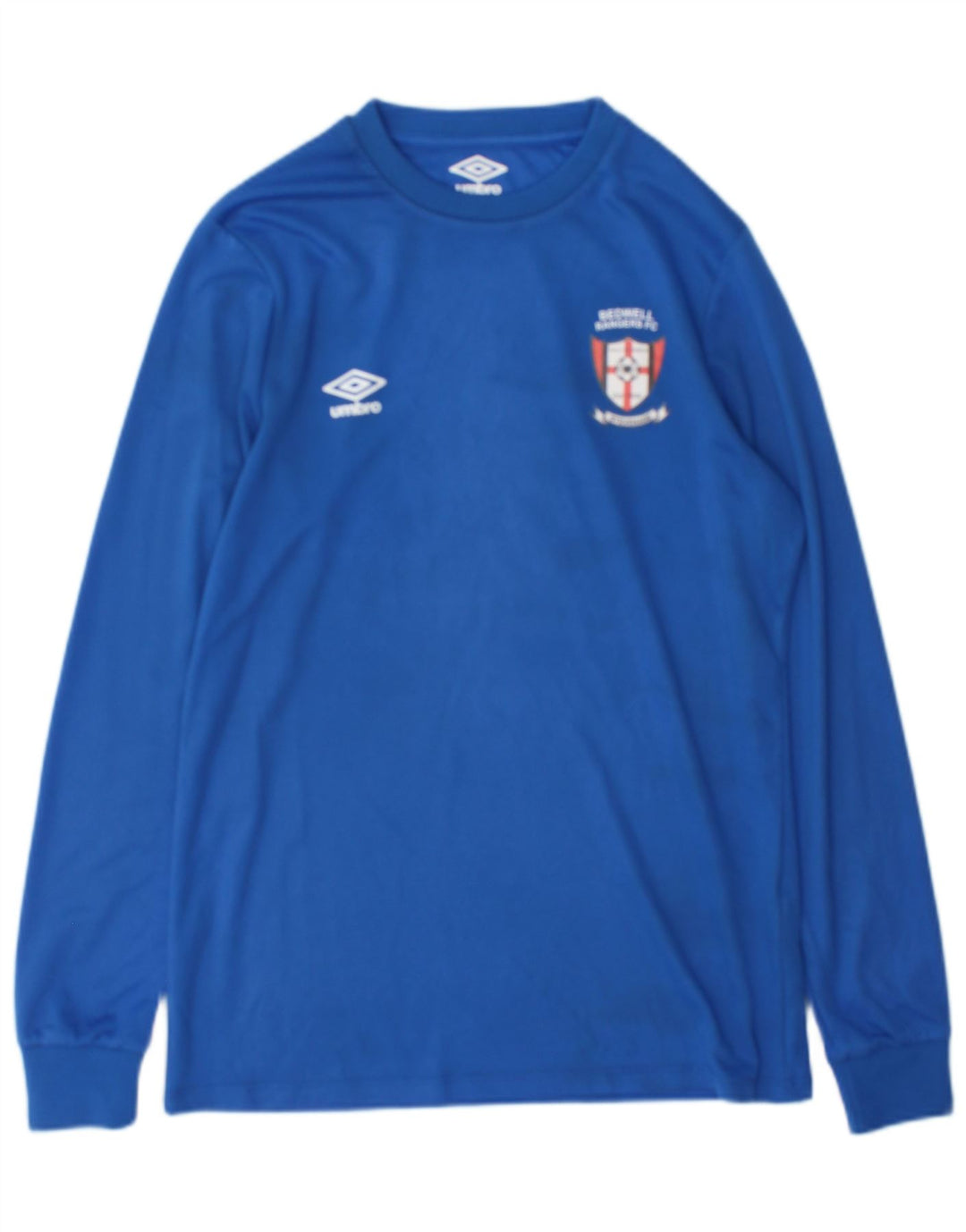 Umbro Hombre Gráfico Top Manga Larga Pequeño Poliéster Azul